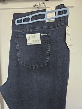 NWT Melissa McCarthy Seven7 Pencil Jeans 26W 4-Way Stretch Dark Wash Plus Size